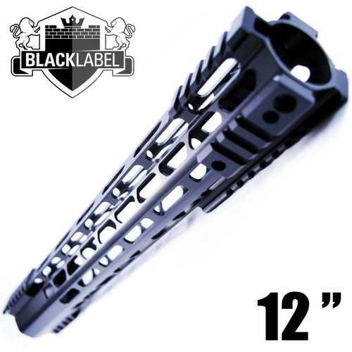 12.5" Slim Billet M-LOK Free Float Handguard l Tactical Series G2 - Black Label