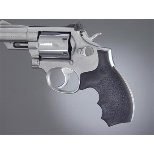 Hogue Bantam Style Grip S&W K/L Frame Round Butt Revolver Black