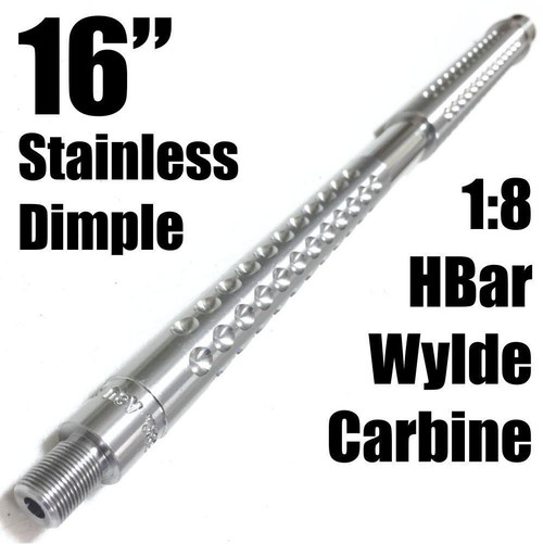 16" HBar Carbine Barrel Wylde 18 SS Dimple Fluted Match .223/5.56