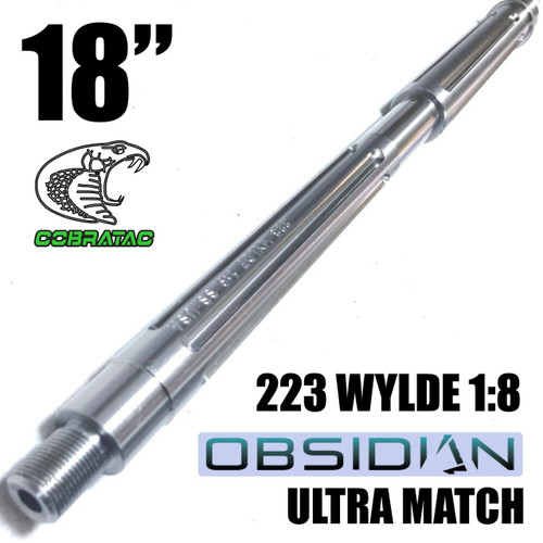 18" HBar Stainless Fluted | wylde | Mid length Gas | 5.56 or .223