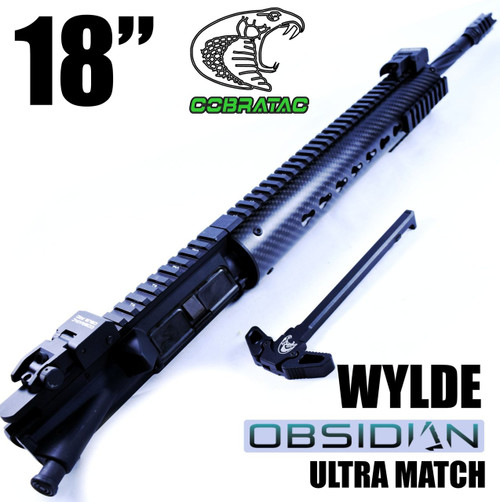 18" PRECISION ULTRA MATCH UPPER | 1:8 5.56 WYLDE | 12" CARBON FIBER HANDGUARD | SHARK BRAKE