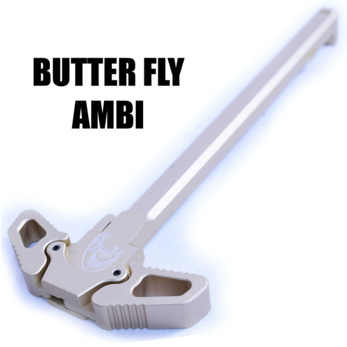 CHARGING HANDLE AR-15 | BUTTERFLY AMBI | GOLD