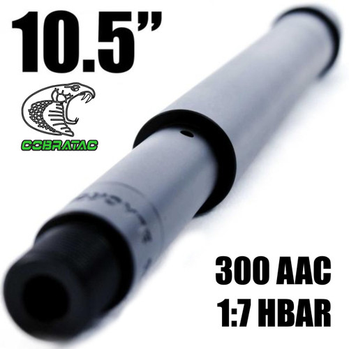 10.5" H-Bar Carbine Barrel 300 Blackout 1:7 Nirtide | 300AAC