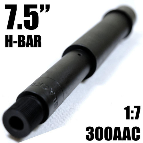 7.5" H-Bar Pistol Barrel 300 Blackout 1:7 Nitride | 300AAC