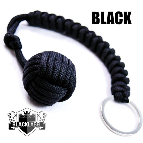 Pit Boss Self Defense Steel Bearing Survival Paracord EDC - BLACK