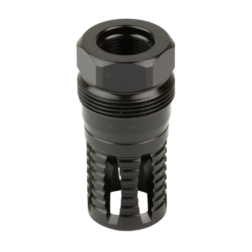 KAK Industry Plan B A7 Flash Hider, 1/2X28 Thread Pitch, .223-9mm (.375" Bore), Plan B Compatible, Nitride Finish, Black 410-2103-006