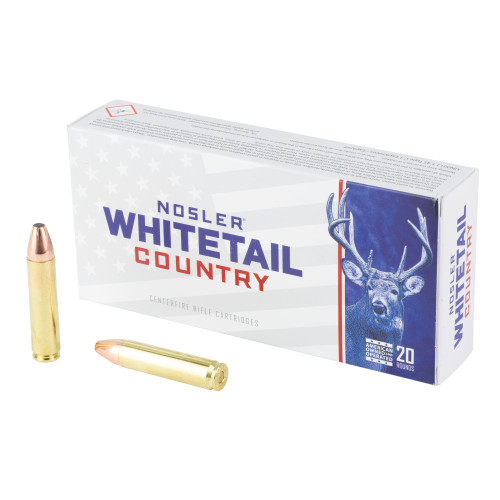 Nosler Whitetail Country, 400 Legend, 215 Grain, Straight Wall, 20 Round Box 40138