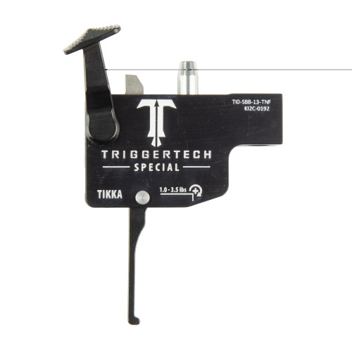 TriggerTech Special, Trigger, Fits Tikka T3/T3x/T1x, Straight Flat Lever Trigger, Right Hand, Black TI0-SBB-13-TNF