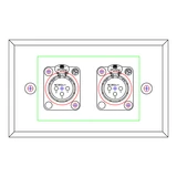 SP-2DFN Wall Plate