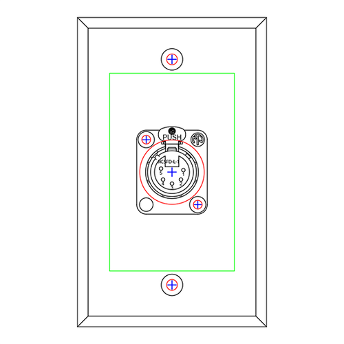 SP-1DF5N Wall Plate