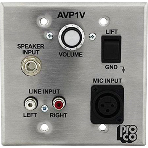 A/V Plate W/Vol