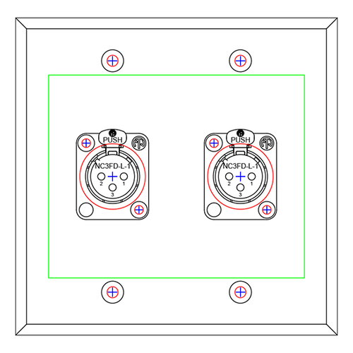 DP-2DFN Wall Plate