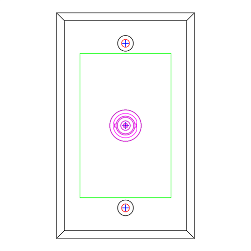 SP-1BNC Wall Plate