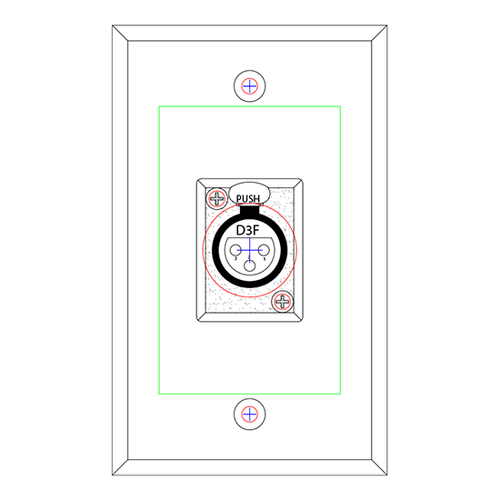 SP-1DFS Wall Plate