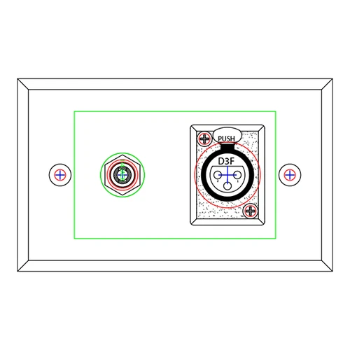 SP-1DFS111 Wall Plate