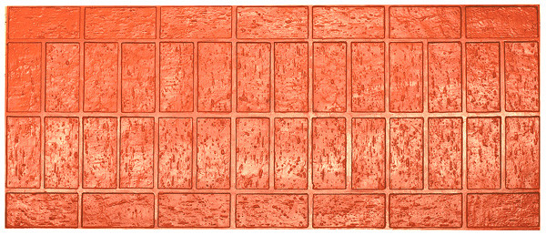 Double Soldier Course NEW Brick Border Concrete Stamp by Proline