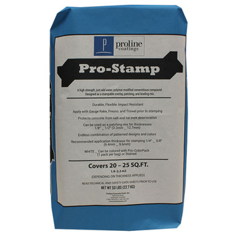 Proline Pro-Stamp 50 Lb. Bag Stampable Overlay - White