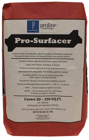 Proline Pro-Surfacer 50 Lb. Bag Resurfacer - Gray