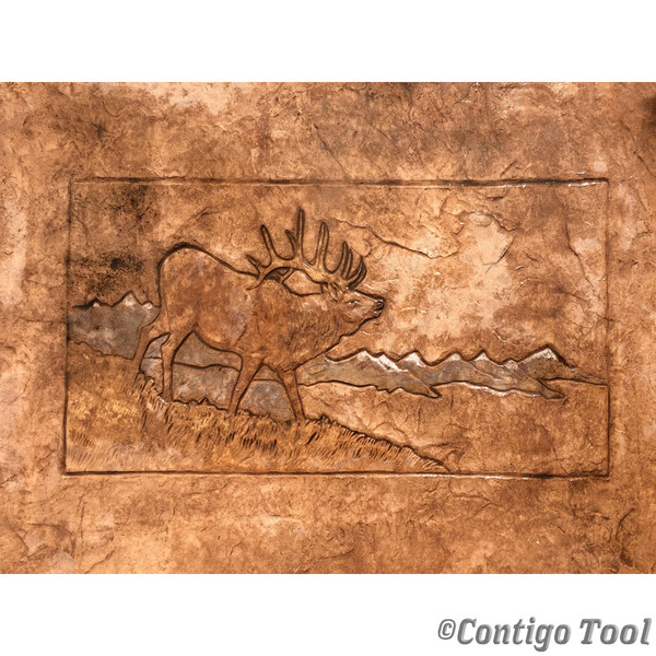 Proline SD9002 Elk Landscape Stamp