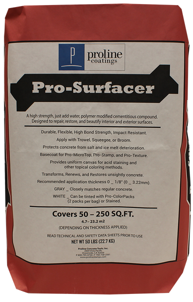 Proline Pro-Surfacer 50 Lb. Bag Resurfacer - Gray