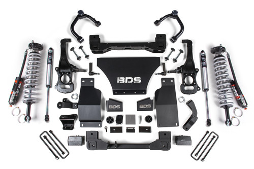 2.5 Inch Lift Kit - FOX 2.5 Performance Elite Coil-Over - Chevy Trail Boss or GMC AT4 1500 (19-23) 4WD - Gas - BDS1804FPE