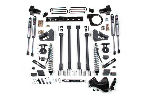 6 Inch Lift Kit w/ 4-Link - FOX 2.5 Coil-Over Conversion - Ford F350 Super Duty DRW (20-22) 4WD - Diesel - BDS1574FDSC
