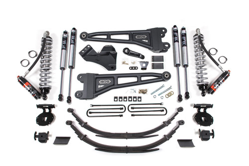 4 Inch Lift Kit w/ Radius Arm - FOX 2.5 Performance Elite Coil-Over Conversion - Ford F250/F350 Super Duty (11-16) 4WD - Diesel - BDS1597FPE