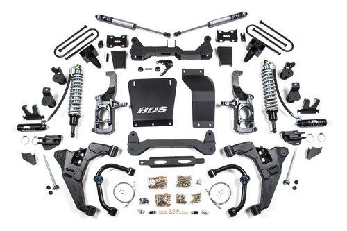 6.5 Inch Lift Kit - FOX 2.5 Coil-Over Conversion - Chevy Silverado or GMC Sierra 2500HD/3500HD (11-19) - Diesel - BDS727FDSC