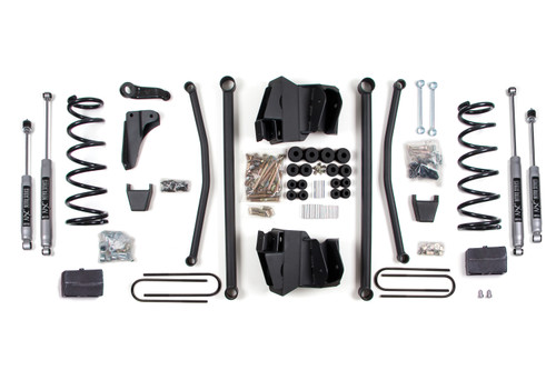 4 Inch Lift Kit - Long Arm - Dodge Ram 2500 Power Wagon (2008) 4WD - Gas - BDS667H