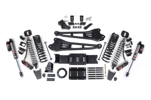 2019-2024 Ram 2500 4wd 6" Radius Arm Suspension Lift Kit, 4.5" Rear, Coil Spring - BDS1680PES