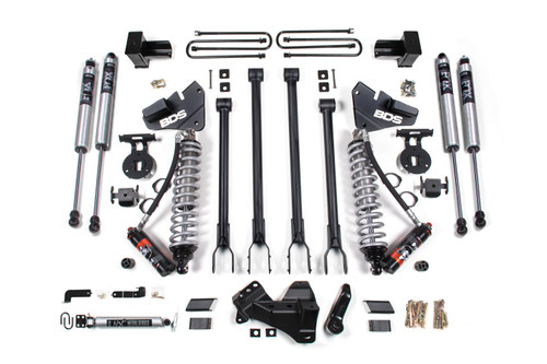 2017-2019 Ford F250/F350 4wd 4" 4-Link Suspension Lift Kit, 2" Rear, Block, Dies - BDS1964FPE