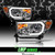 Alpha Owls 2007-2013 Toyota Tundra LMP Series Headlights (Halogen Projector Black housing w/ LumenX Light Bar) - 8709870