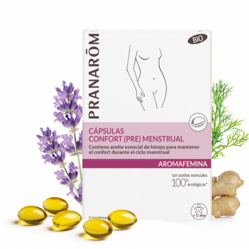 Pranarom confort premenstrual 30 cápsulas