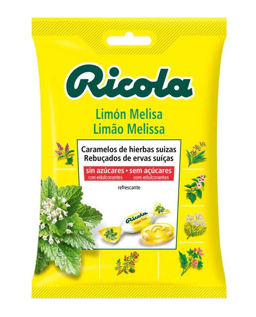 Caramelos limón melisa sin azúcar 70 g ricola