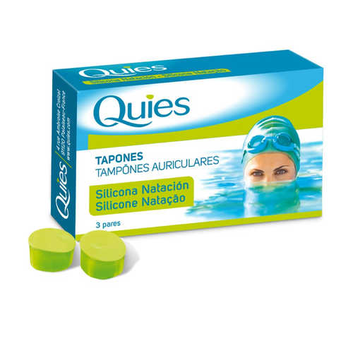 Quies tapones de silicona con cordón 6 UDS