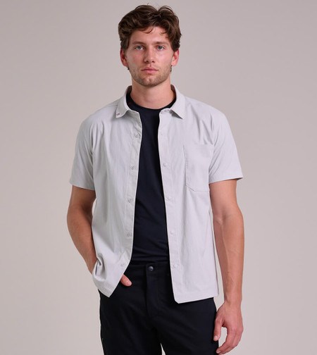 Black Mikey Snap Button Up Short Sleeve Shirt 