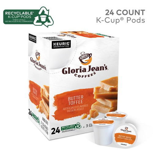 Gloria Jean Butter Toffee K Cup Pods Coffee Crazy