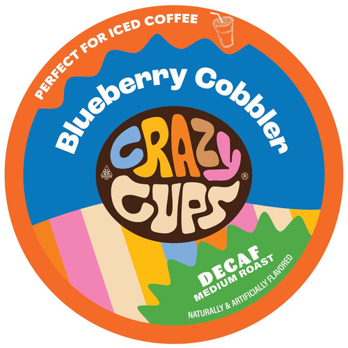 Decaf Blueberry Cobbler Flavored Coffee Pods
Crazy for blueberries? Our Blueberry Cobbler Decaf Coffee Pods bring the taste of a warm, buttery cobbler topped with fresh blueberries right to your mug. With 30% more coffee in every pod, this decaffeinated brew is packed with rich, decadent flavor. It’s a guilt-free treat with zero calories and zero sugar.

Savor decaf blueberry cobbler flavor with 30% more coffee per pod for a richer, bolder brew.
Vegan, keto-friendly, and gluten-free, with no calories or sugar, just crazy decaf flavor.