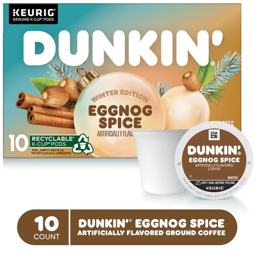 Dunkin Donuts Spiced Eggnog K Cup Pods