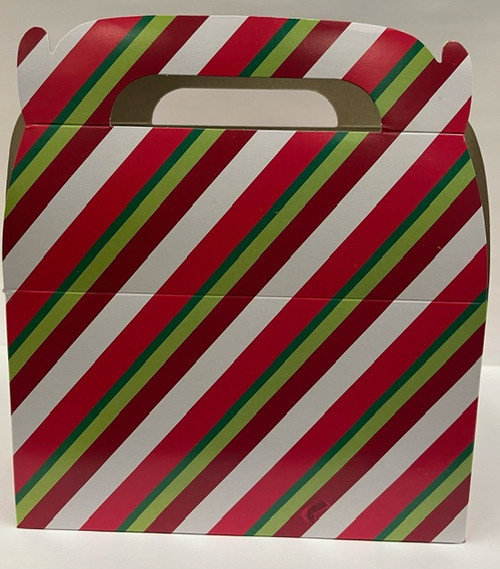 24ct Red/Green striped Christmas to go box