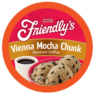Friendly's Vienna Mocha Chunk flavored K Cup Pods - Coffee Crazy