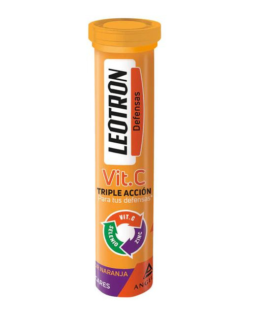 LEOTRON DEFENSAS VIT C TRIPLE ACCION 36 COMPRIMIDOS EFERVESCENTES