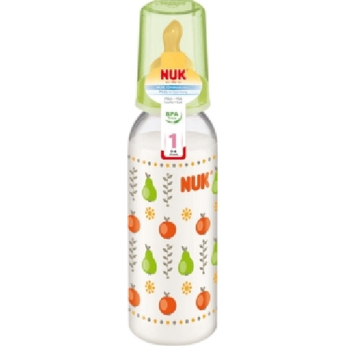 BIBERON 0-6M PP LATEX NUK 110ML