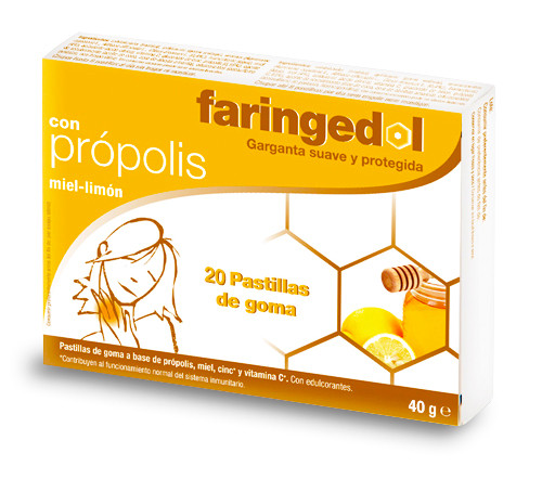 Faringedol miel 20 pastillas
