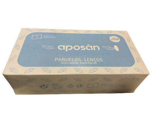 APOSAN PAÑUELOS DOBLE CAPA EXTRA SUAVE X150