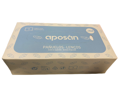 APOSAN PAÑUELOS DOBLE CAPA EXTRA SUAVE X150