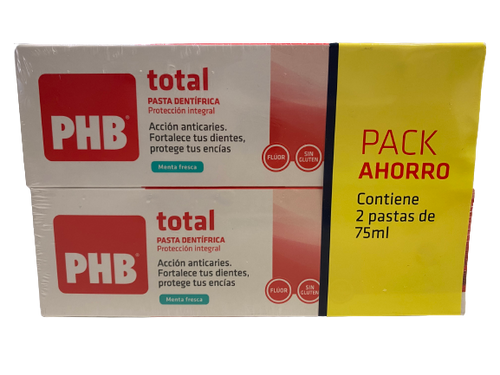 PHB TOTAL PASTA DENTÍFRICA MENTA DUPLO 75ML