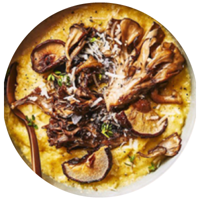 polenta-mushroom