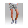 LADIES Gray Cotton/Polyester Fleece Shorts