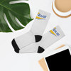 "Zeus" White Polyester/Nylon Stretch Socks